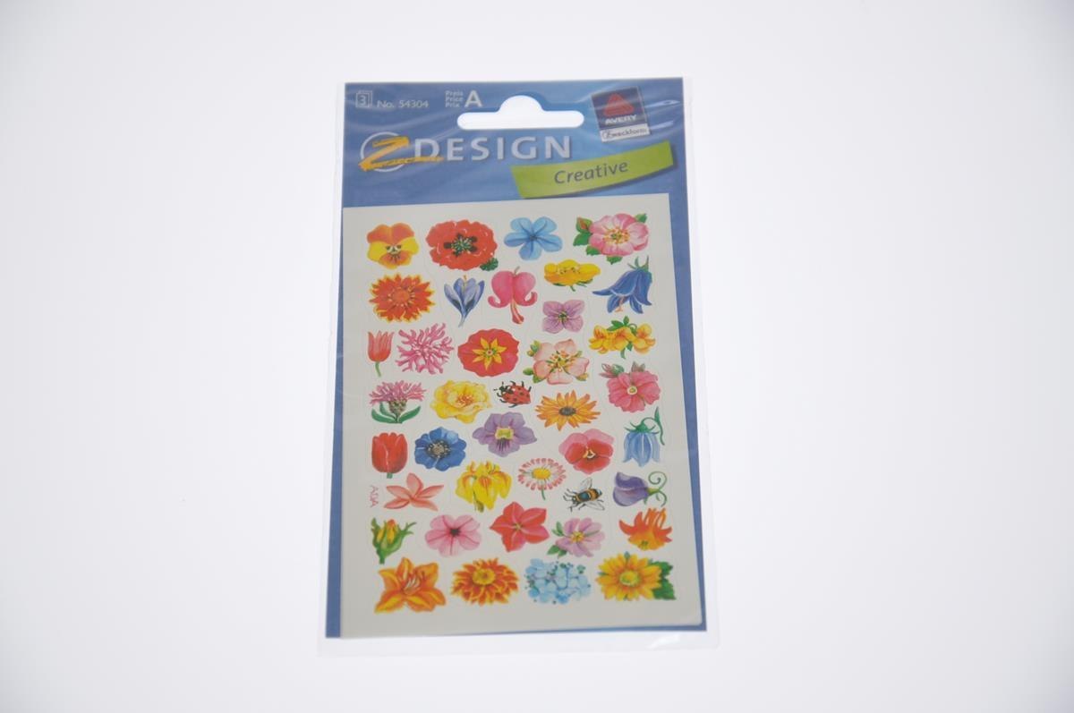 STICKERS 8X16CM FLOWERS ZWECKFORM 54304